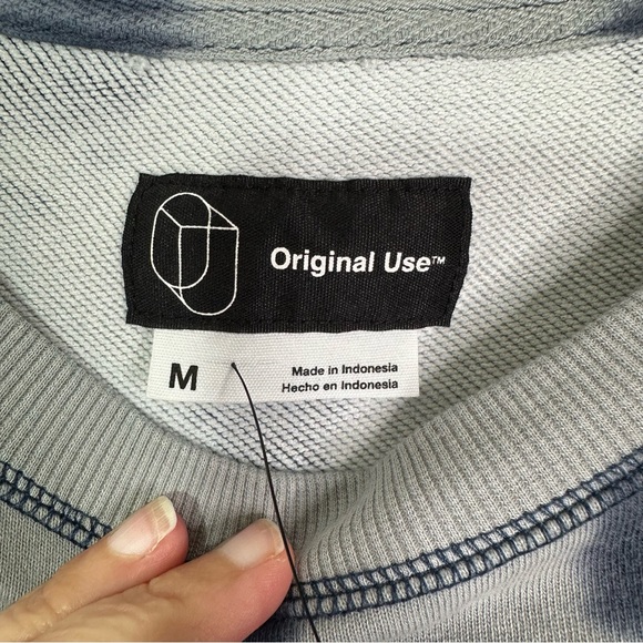 NWT Original Use Slow Down & Enjoy Embroidered Tie Dye Crew Sweatshirt Unisex M - Picture 6 of 8